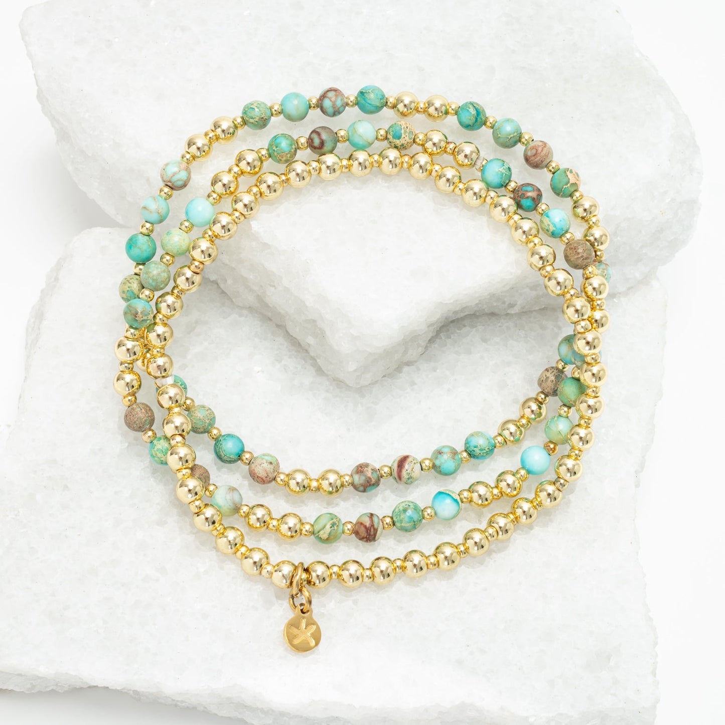 Light We Carry Bracelet Set in Turquoise