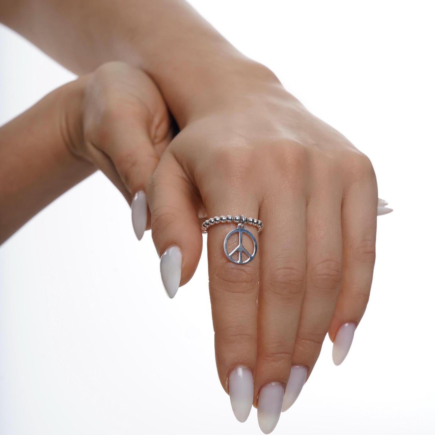 Peace Charm Ring, Peace Charm, Women's Rings, Charm Rings